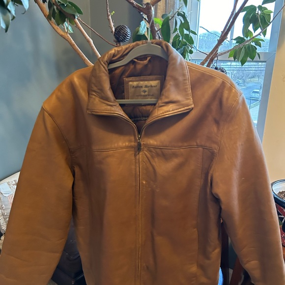 Vintage 90’s Men’s Leather Tan Jacket, size medium - Picture 5 of 5